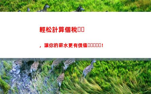 神奇的白銀個稅計算秘籍，輕松匯算優惠！
